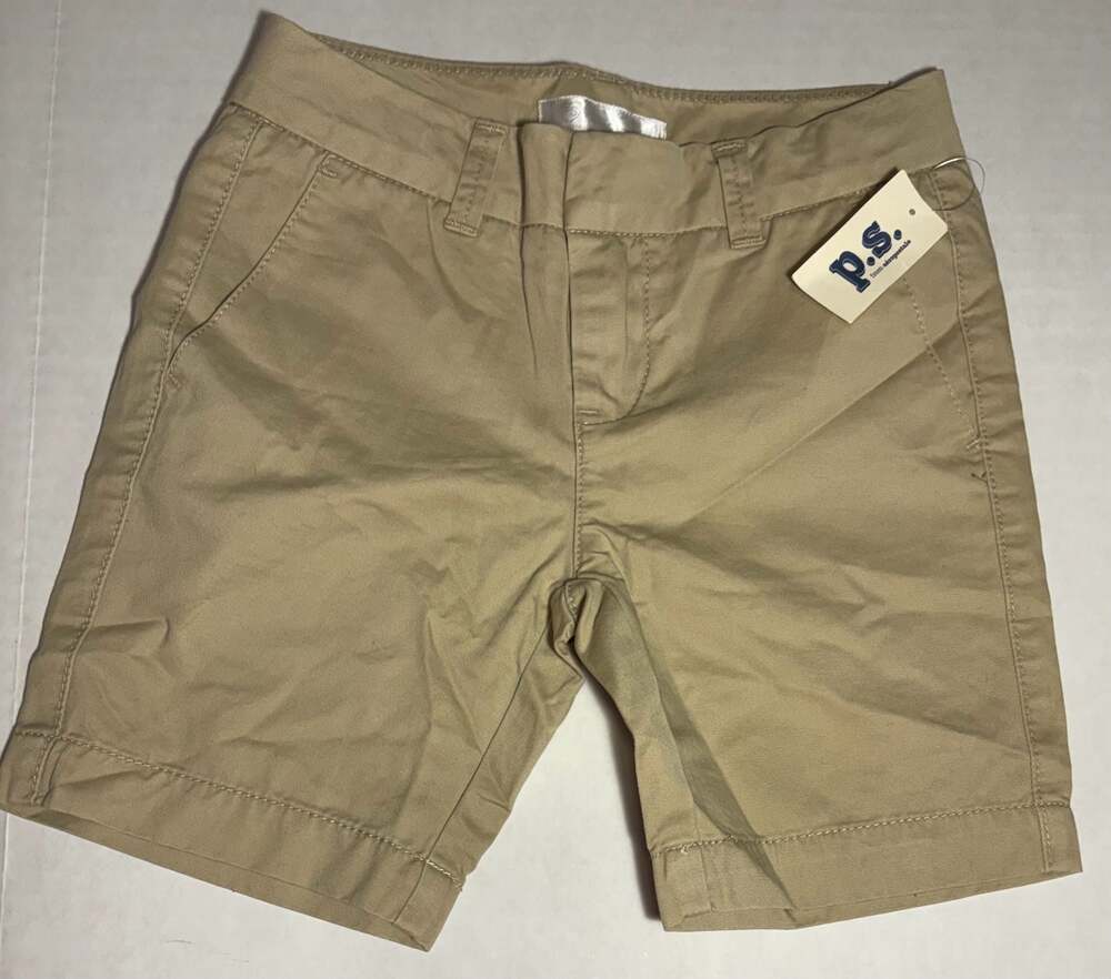 P.S. from Aeropostale Girls Khaki Chino Shorts Size 6